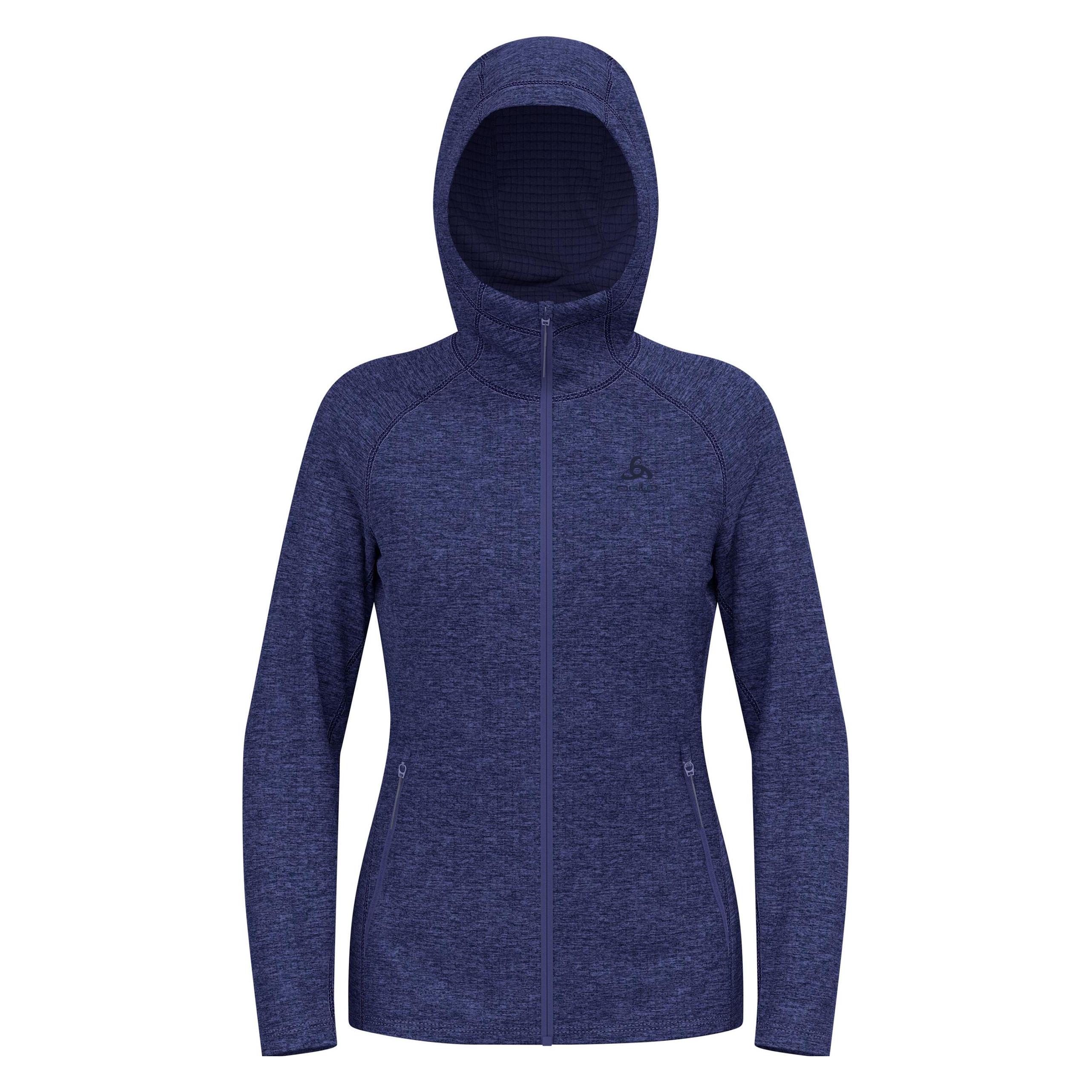 Odlo Women's Tencia Mid Layer Hoody Full Zip (XL) (54276121122XL)
