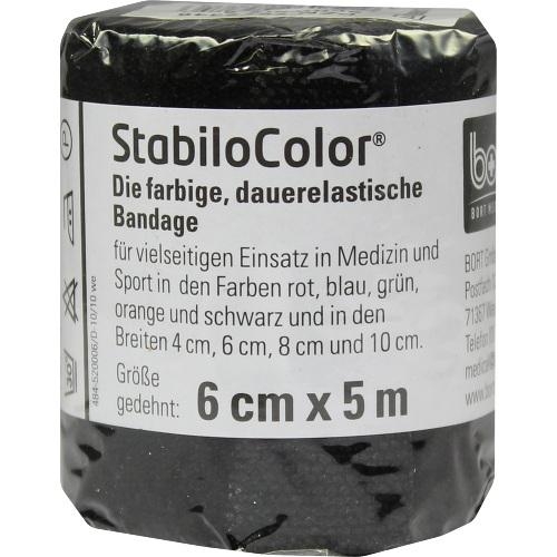 Bort GmbH Bort Stabilocolor Binde 6cm schwarz 07672346