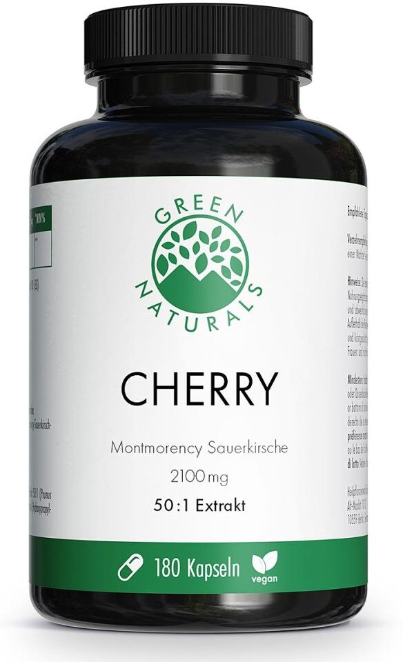 Green Naturals Cherry Montmorency Sauerkirsche 2100 mg Kapseln