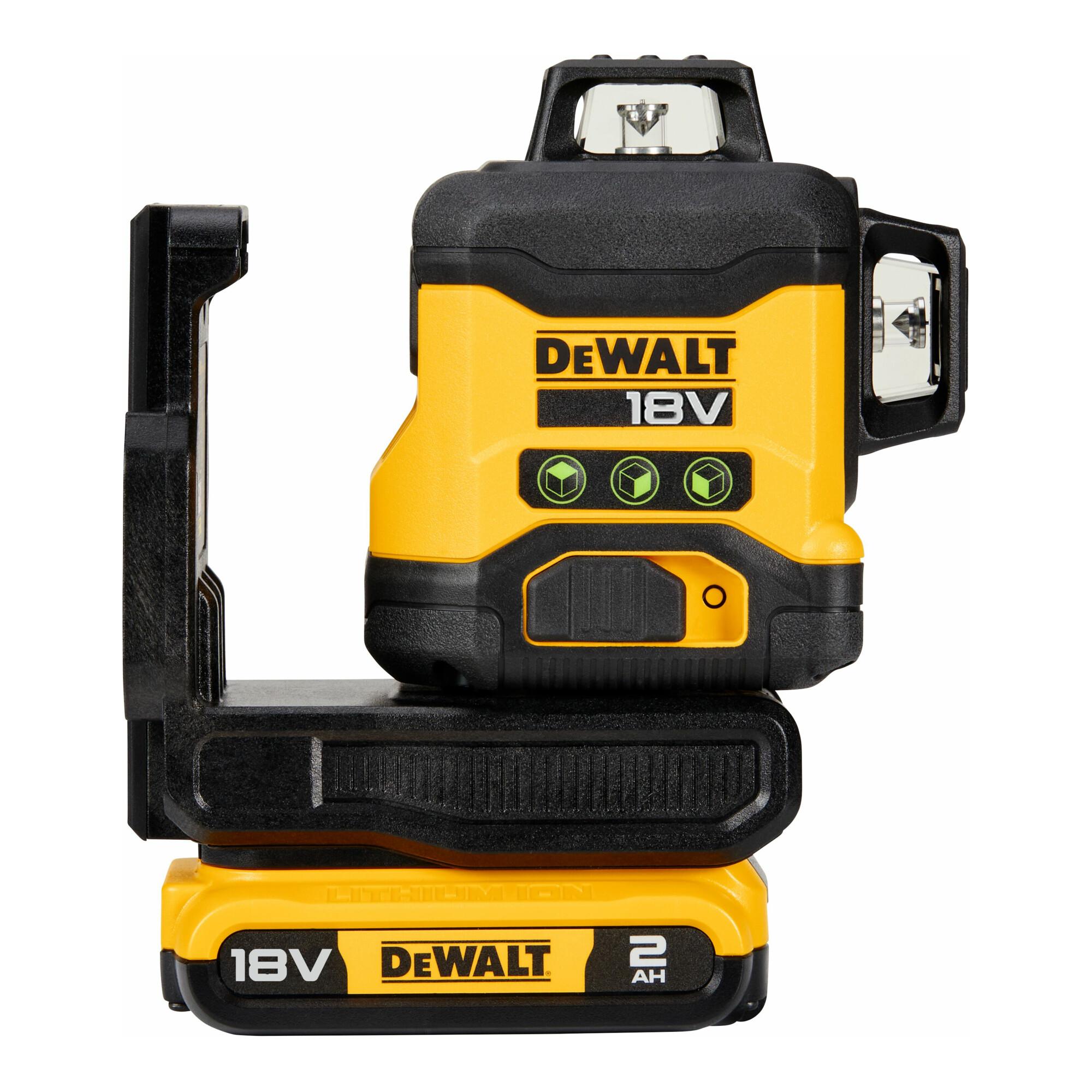 DEWALT 18 Volt Akku-Multilinienlaser 3x360°, 2Ah DCLE34031D1-QW)