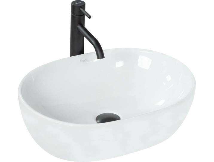 Rea Amelia Opzetwastafel Wit 48x34\,5 cm
