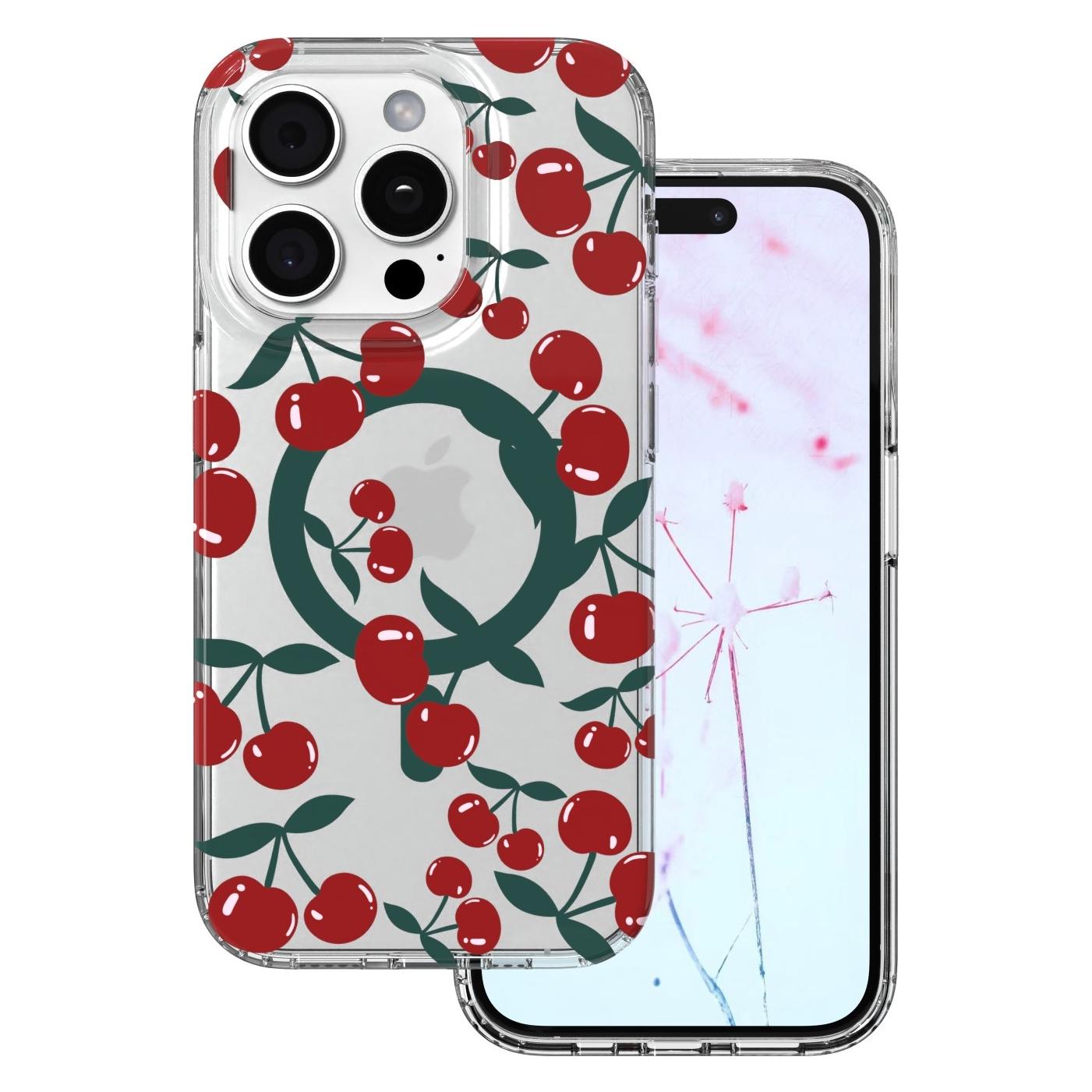 OEM Cherry Mag case for iPhone 15 Pro 6,1" transparent (Apple iPhone 15 Pro) (GSM277009)