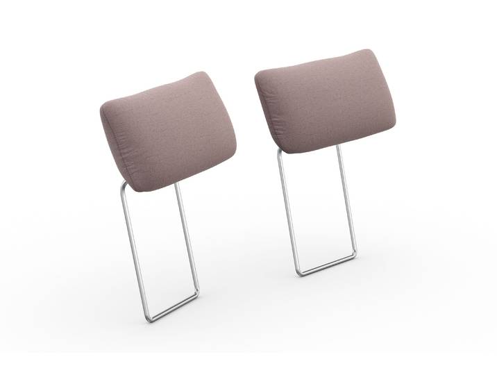 Sofa-Kopfstütze SIT & MORE Cadabra , rosa (altrosa), B:59cm H:27cm T:10cm, Holzwerkstoff, Kopfstützen, Sofa-Kopfstütze, 2er Set