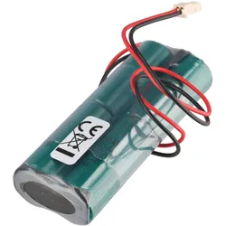 XCell Notleuchtenakku NiMH 4,8V 1720mAh L2x2 4/5A mit Kabel und Stecker ersetzt Beghelli (1 Stk., 4/5 A, Ladegerät inkl. Akku), Akku Ladegerät
