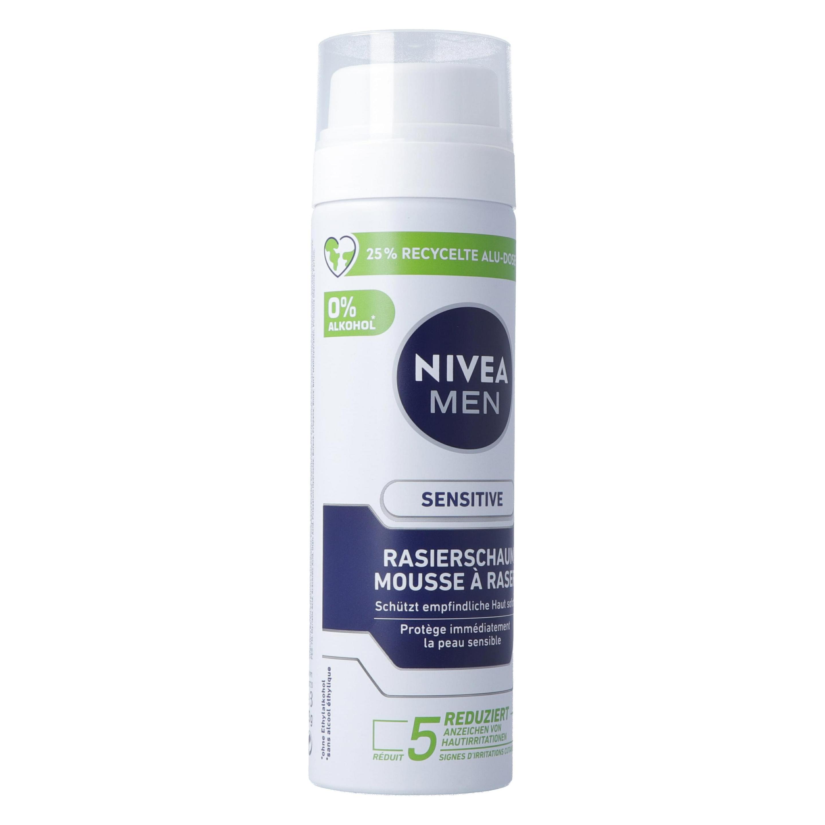 NIVEA Men Sensitive Rasierschaum (200 ml, Rasierschaum) (81720-01000-25)