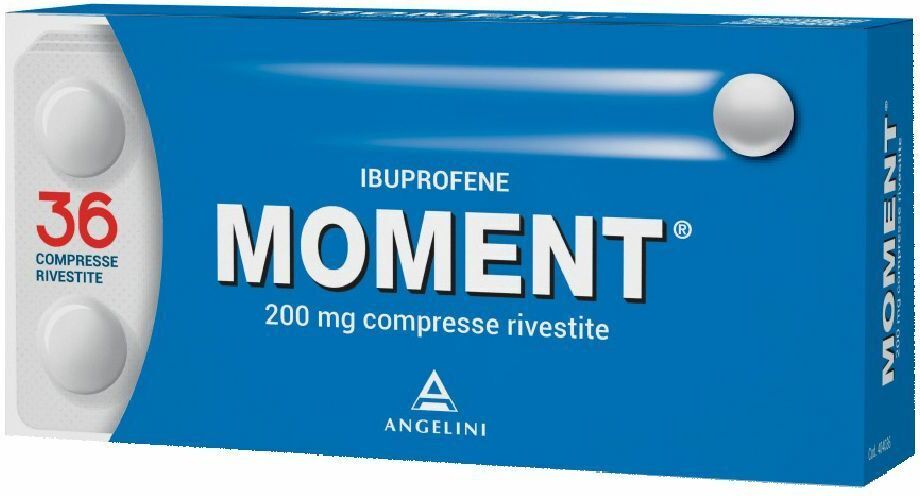 Angelini Moment 200mg Analgesico 36 Compresse Rivestite