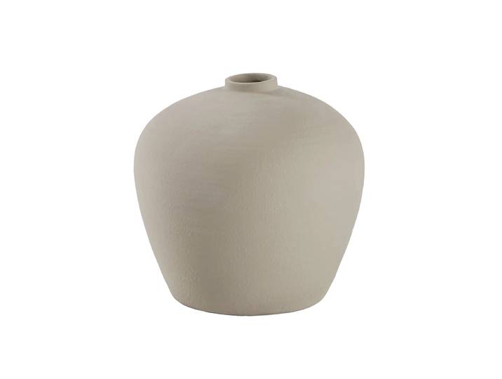 Handgefertigte Design Bodenvase „Catia“ Ø 39 cm Braungrau Lene Bjerre