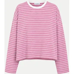 Gestreiftes Langarmshirt Rosa M