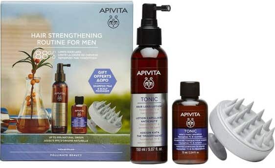 Apivita Pack Hair Strengthening Routi Men Lotion + Tonic Shampoo