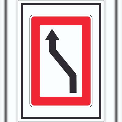 HB-Druck Wechsel auf die Fahrwasserseite Backbordseite Symbol Aufkleber A4 (210x297mm)