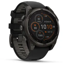 Garmin Fenix 8 47mm Solar Sapphire Titan Sportuhr | Gr. Einheitsgröße | grau - grau