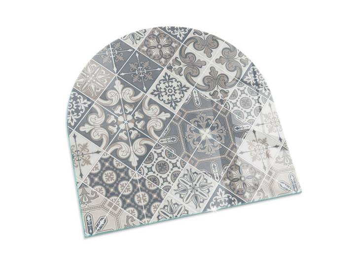 KAMINBODENPLATTE 100x100 cm - Dekoratives Mosaikmuster