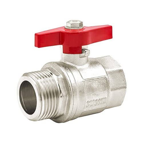 VARIOSAN Kogelkraan 1 inch DN25 Messing Binnendraad/Buitendraad