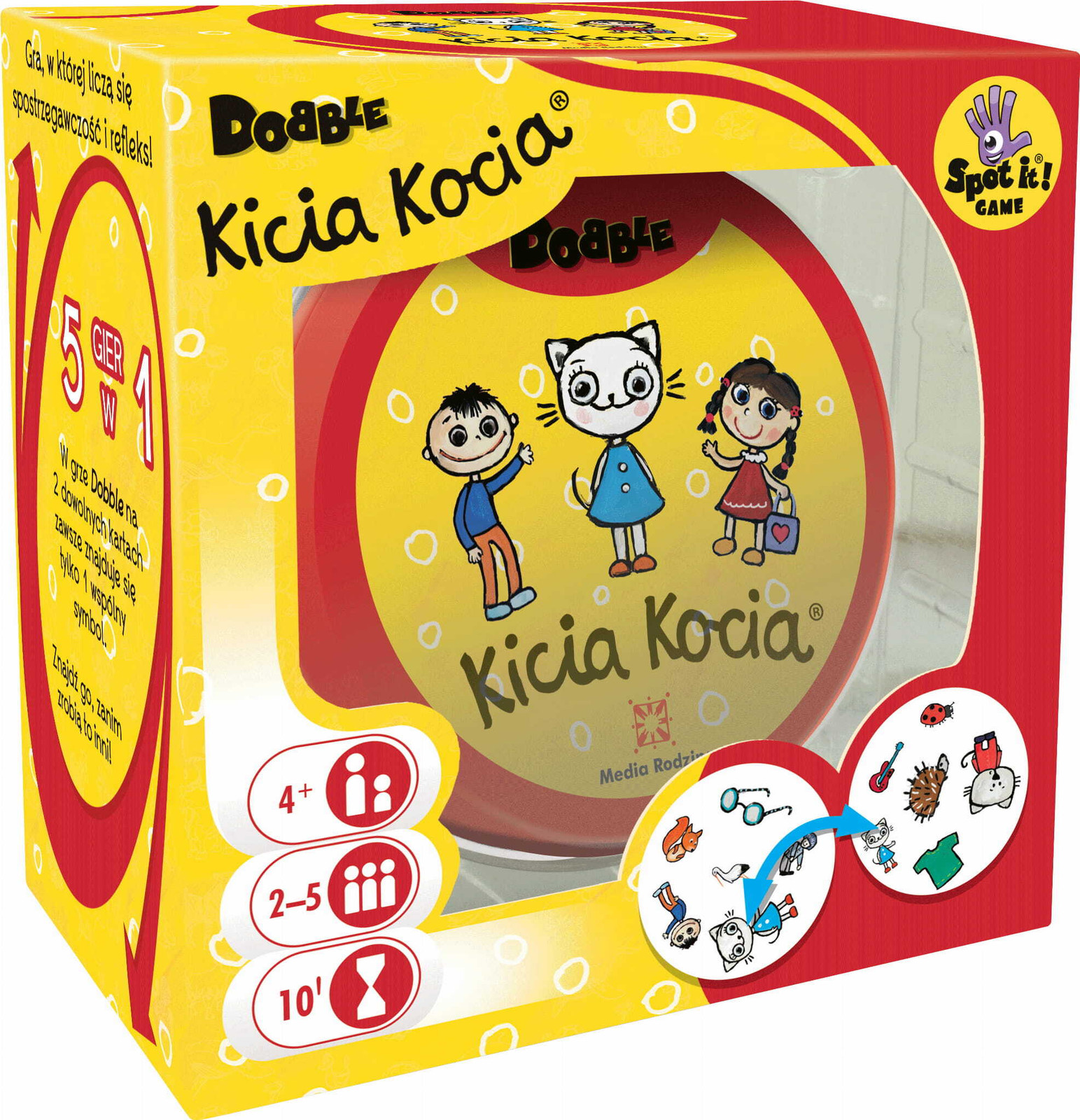 Dobble kaartspel Kicia Kocia Rebel