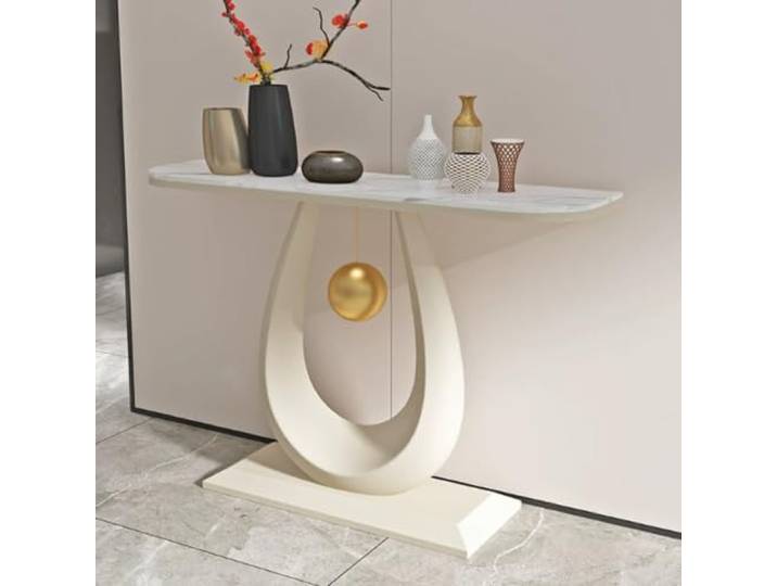 Moderner Konsolentisch Für Flur, Schmaler Beistelltisch Für Wohnzimmer Konsolentisch für hinter das Sofa, dekorativer Tisch im modernen Stil.(A,80cm/31.5in)