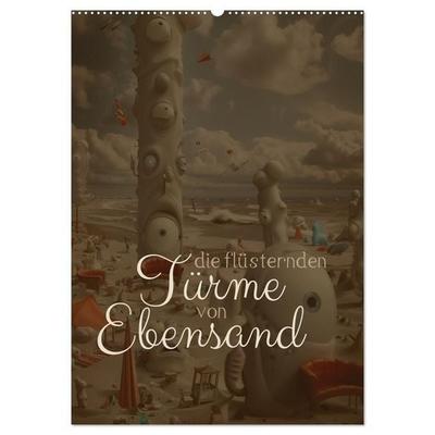 Die Flüsternden Türme von Ebensand (Wandkalender 2027 DIN A2 hoch), CALVENDO Monatskalender