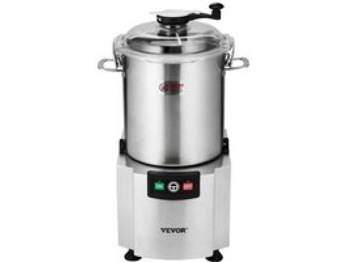 VEVOR Küchenmaschine Gemüsezerkleinerer 18 L Küchenmaschine aus lebensmittelechtem Edelstahl mit S-förmiger Klinge und Schaber, multifunktional zum Zerkleinern von Gemüse Obst Getreide Nüssen