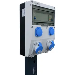 Campingverteiler Campingsäule auf Ständer TD-CAMP FI/LS 2x16A/3P 2x230V DV-1703-D
