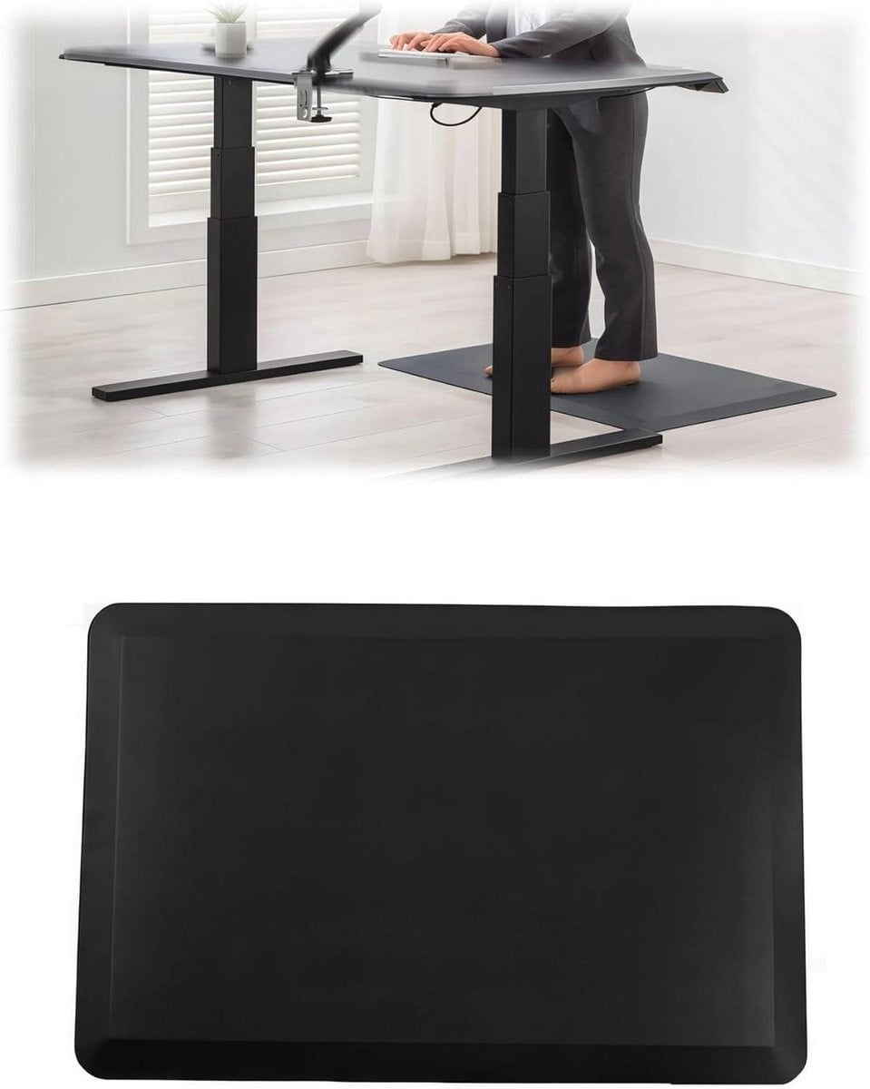 Comfortmat Anti-vermoeidheidsmat Zwart B/D/H: 91 x 60 x 1.9 cm
