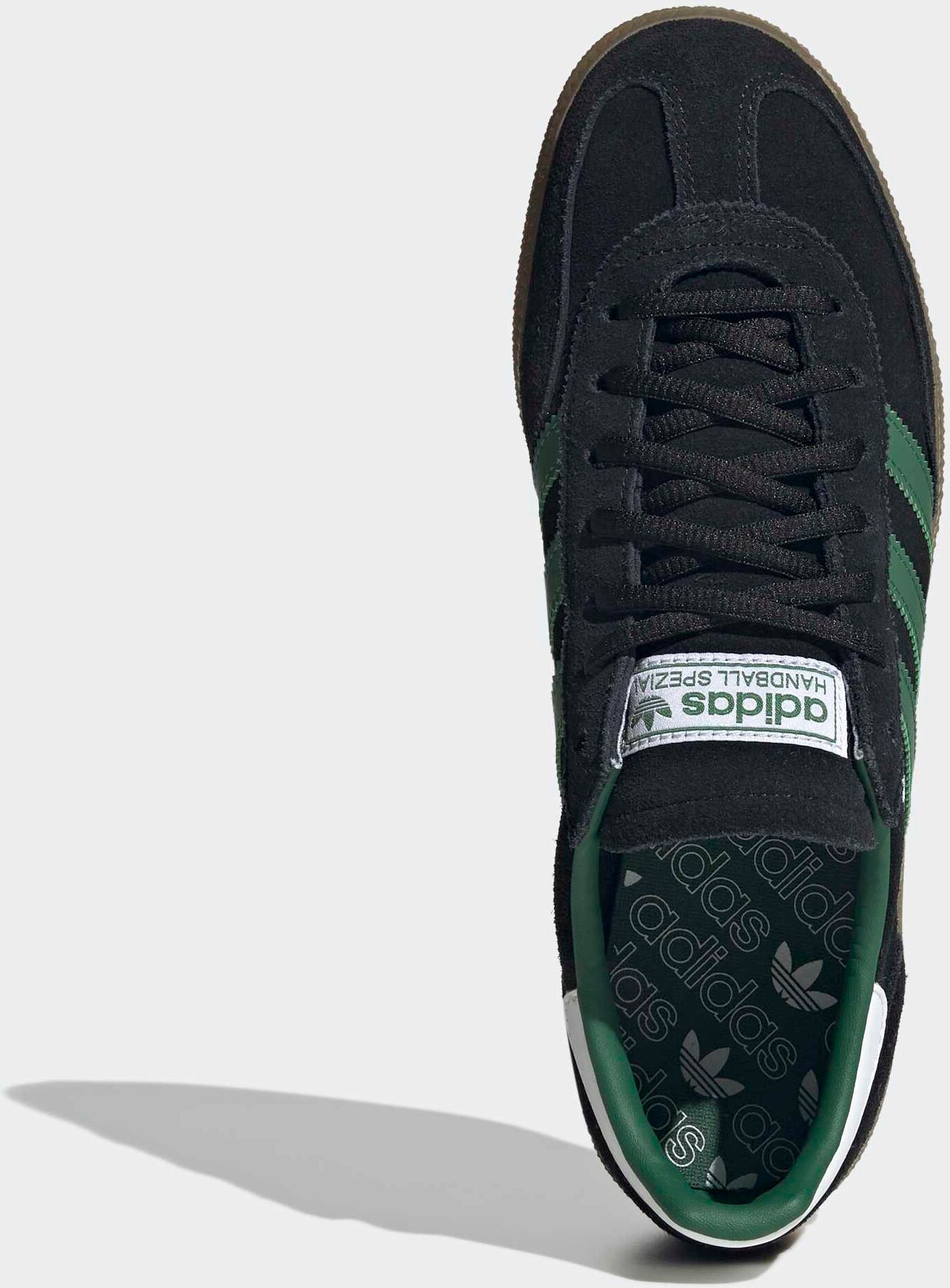 Sneaker ADIDAS PERFORMANCE "HANDBALL SPEZIAL", Herren, Gr. 41, schwarz (cschwarz, norgr, rc lens), Leder, Schuhe Sneaker, AS Roma cschwarz, norgr, rc lens 41