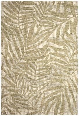 Liora Manne Lush Decor Savannah Olive Branches Indoor Rug