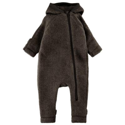 Mikk-Line - Wool Baby Suit with Ears - Overall Gr 56 schwarz