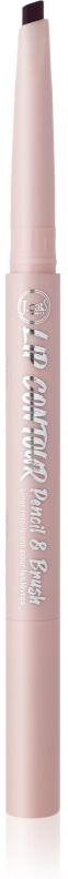J.Cat Beauty Lip Contour contour lip pencil with brush shade Berry Deep Plum 0.22 g