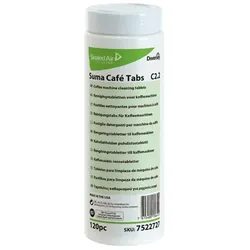 Suma Cafe Tabs C2.2 W349, 120 Tabs, 1 Dose Tabs zur Reinigung von Kaffeemaschinen, 1 Dose = 120 Tabs