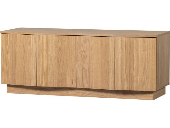 Lowboard WOOOD WOOOD ZUMA TV-MÖBEL , braun (naturel mat), B:133cm H:52cm T:45cm, FSC-zertifiziertes teilmassives Holz, Sideboards, Lowboard, Zuma TV-Kommode Eiche bietet Stil, Stauraum und einzigartiges Design
