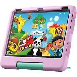 AMAZON Fire HD 10 Kids (2023), Tablet, 32 GB, Zoll, Schwarz, mitgelieferte Hülle in Rosa