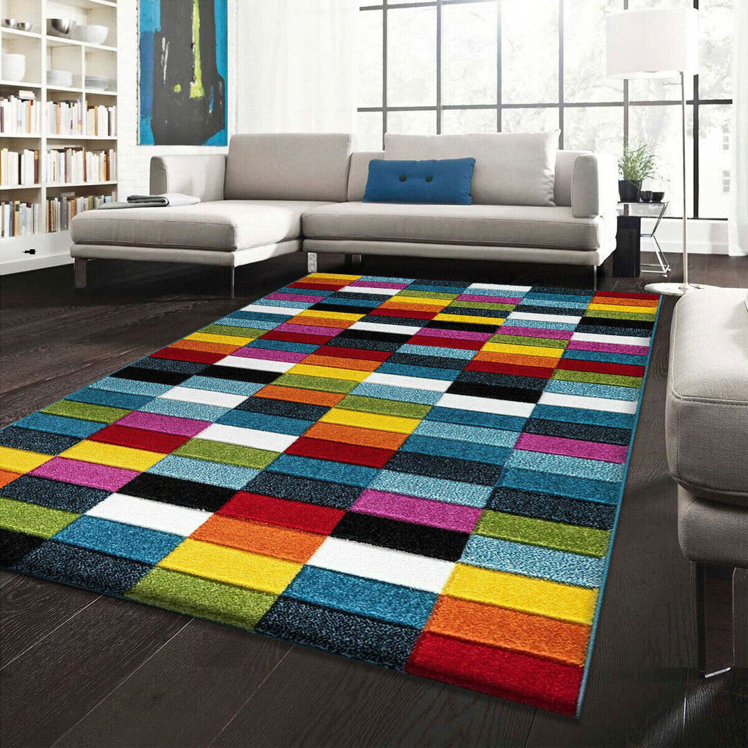 Latitude Run Lili-Ana Geometric Area Rug Rectangle 120 x 170cm