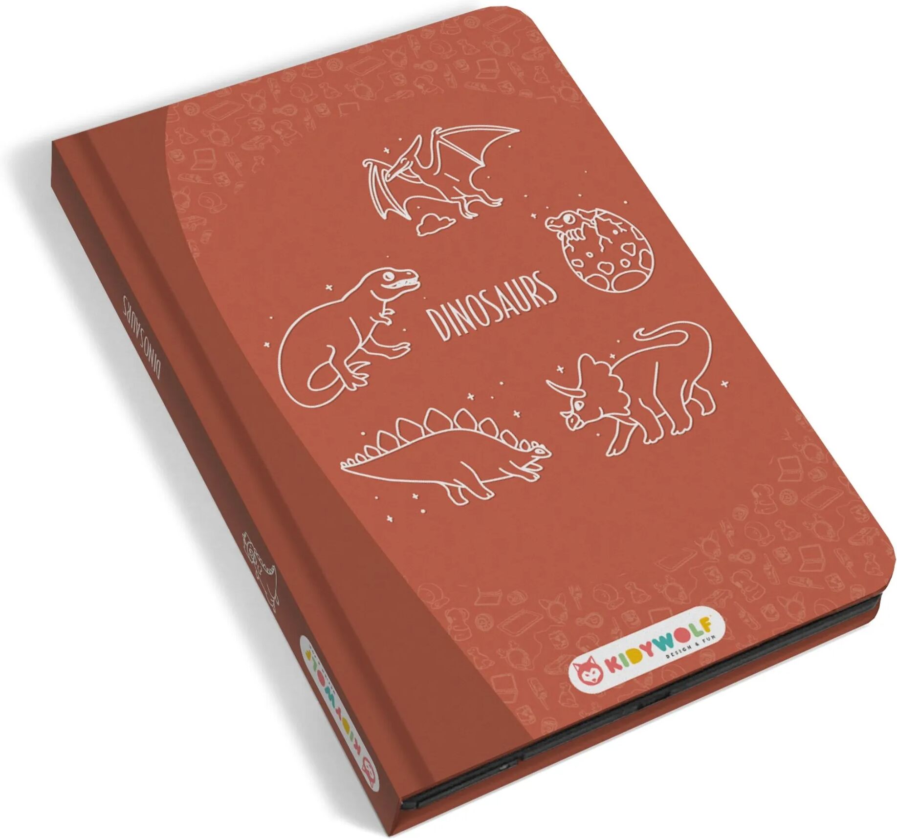 Kidywolf Tablette à dessin Kidydraw Mini - Dinosaures Terracotta taille unique
