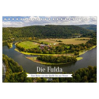 Die Fulda (Tischkalender 2026 DIN A5 quer), CALVENDO Monatskalender