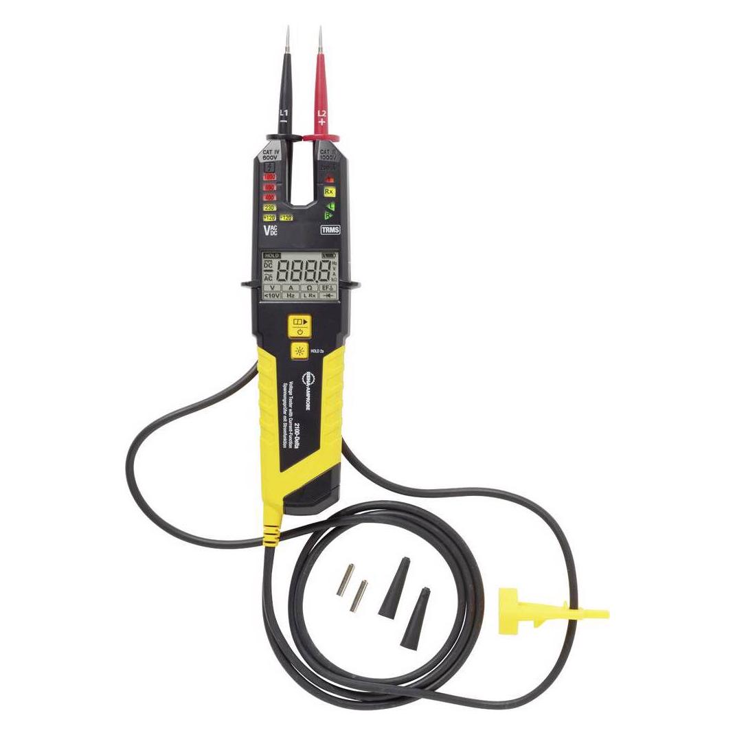 Beha Amprobe Spannungsprüfer mit Stromfunktion TRMS (CAT III 1000V, CAT IV 600V, Hand-Multimeter) (5237726)