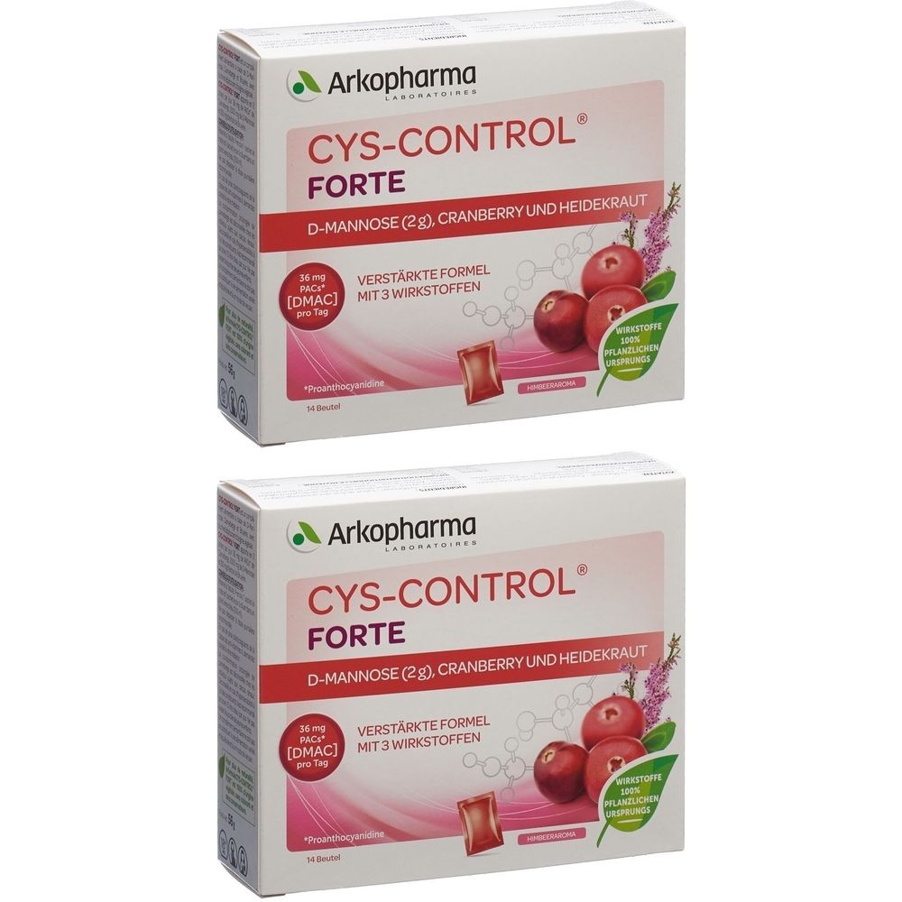 Arkopharma Cys-Control Fort F-Mannose, Cranberry und Bruyère x2 2x14 St Beutel