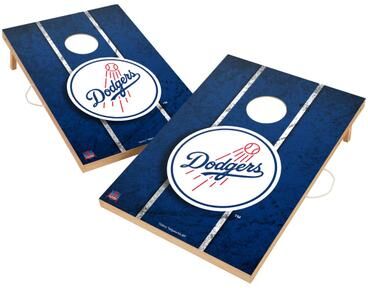 Skip's Garage Vintage Los Angeles Dodgers MLB Regulation 2x4 Cornhole Set