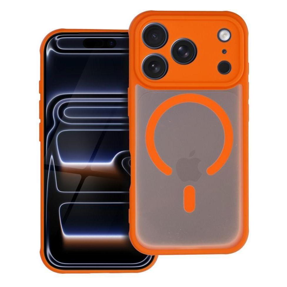 OEM Rückseitenhülle für das iPhone 17 AIR - Vollmatte Mag-Hülle, kompatibel mit MagSafe, orange (Apple iPhone 17) (65592681)