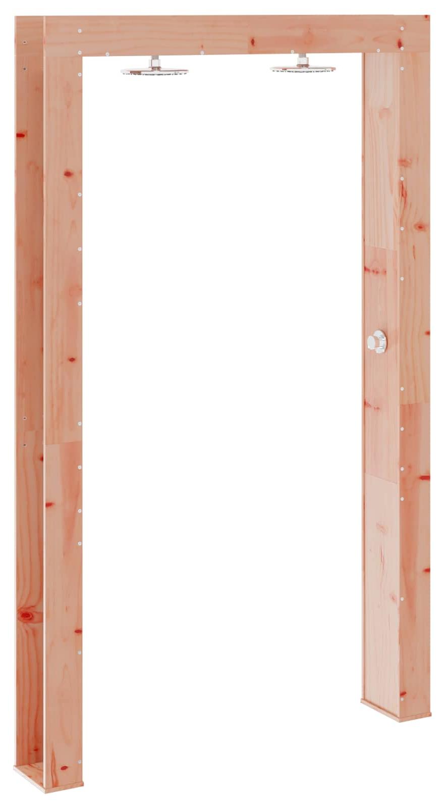 Outdoor-Dusche 226 cm Massives Douglasholz und Edelstahl Natur