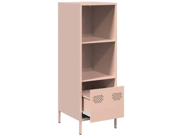 Rose Commode Salon CHIC Buffet haut/armoire latérale rose 35x39x103 5 cm acier N12023