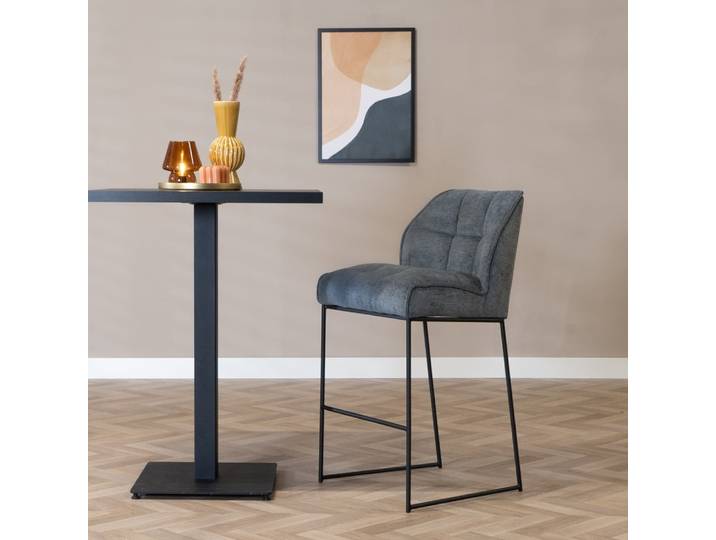 Scandinavische barkruk Jelle antraciet 82 cm