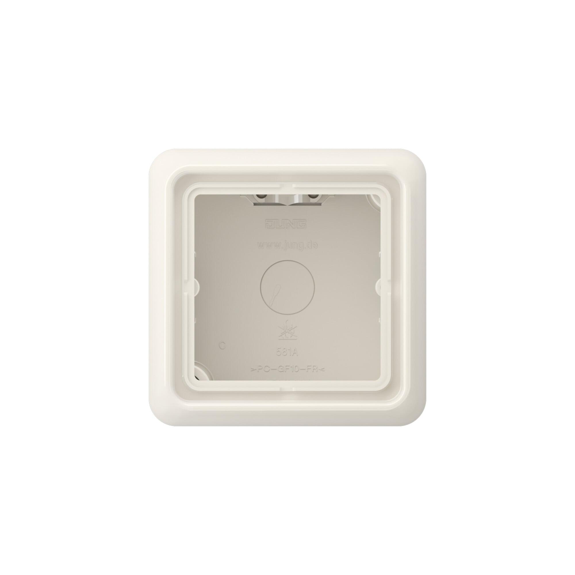 Jung AP-Kappe 1-fach ws angeformter Rahmen CD 581 A W (CD581AW)