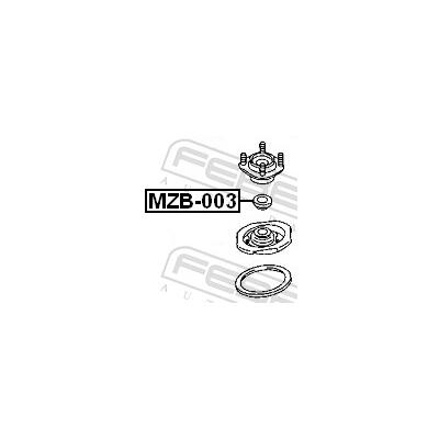 FEBEST Wälzlager, Federbeinstützlager MZB-003 Vorderachse für MAZDA