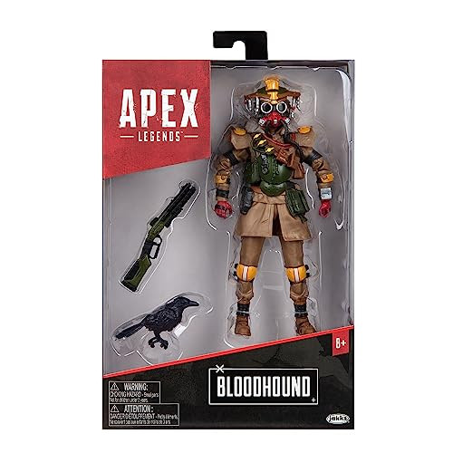 Jakks Pacific Apex Legends Bloodhound actiefiguur met accessoires, 15 cm hoog