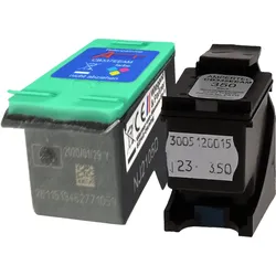 2 Kompatible Tinten ersetzt HP SD412EE 350+351 Doppelpack KCMY