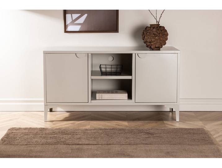 Designer TV-Lowboard Aureon – Modernes Design in Beige oder Schwarz - Schwarz - Luxusbetten24
