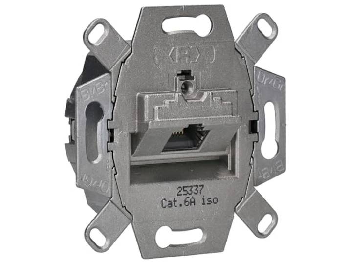 JUNG UAE8UPOK6 bus RJ 45 categorie 6 / categorie 6 A ISO, 1 stopcontact, 8-polig