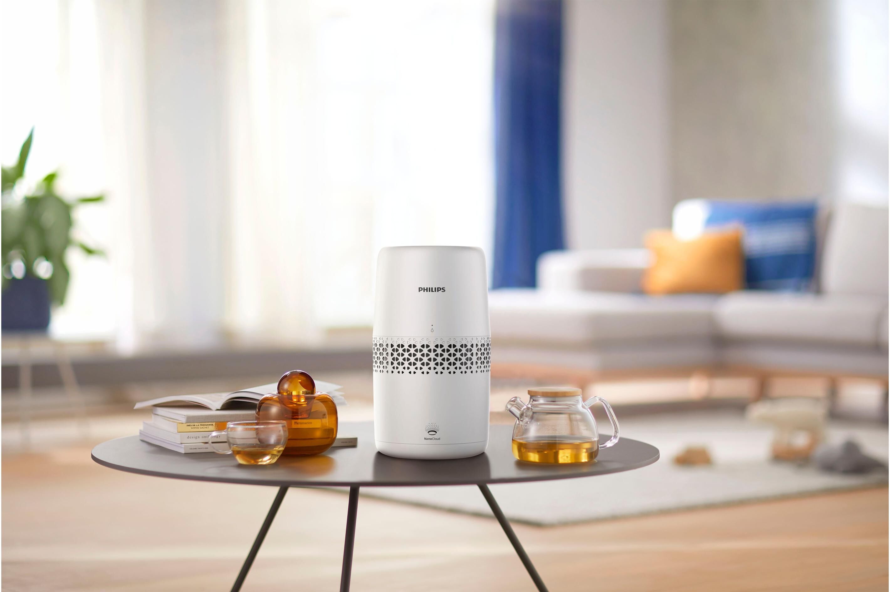 Luftbefeuchter PHILIPS "Air Humidifier HU2510/10 31 m²", weiss (weiß), B:18,4cm H:32,4cm T:18,4cm, Luftbefeuchter, Luftbefeuchter weiß Einheitsgröße