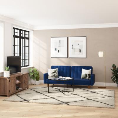 Taylor Diamond Trellis Modern Shag Area Rug
