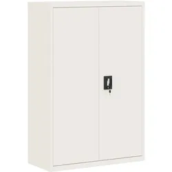 vidaXL Aktenschrank Weiß 90x40x140 cm Stahl