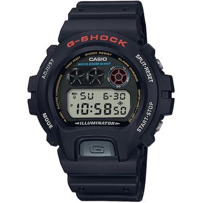 Chronograph CASIO G-SHOCK, schwarz (schwarz, schwarz, grau), Armbanduhren, Herren, schwarz, Chronograph, Quarzuhr, Armbanduhr, Herrenuhr, digital,retro,bis 20 bar wasserdicht
